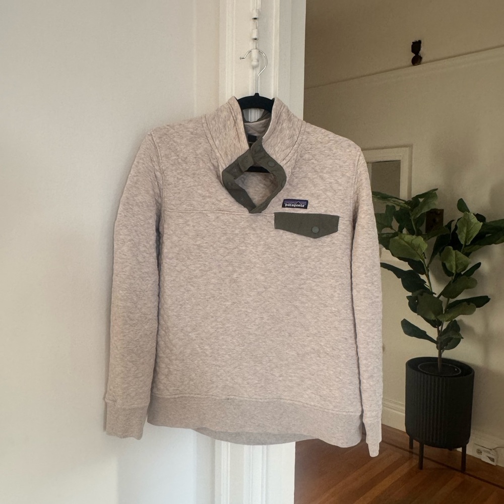 Patagonia Sweater (Oatmeal / Olive) (S)